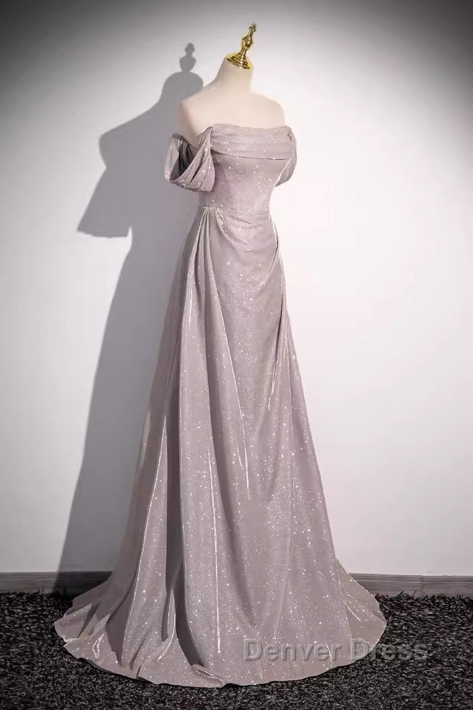 Pretty A Line Square Neckline Sleeveless Long Evening Party Dresses Pink Prom Dresses