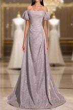 Pretty A Line Square Neckline Sleeveless Long Evening Party Dresses Pink Prom Dresses