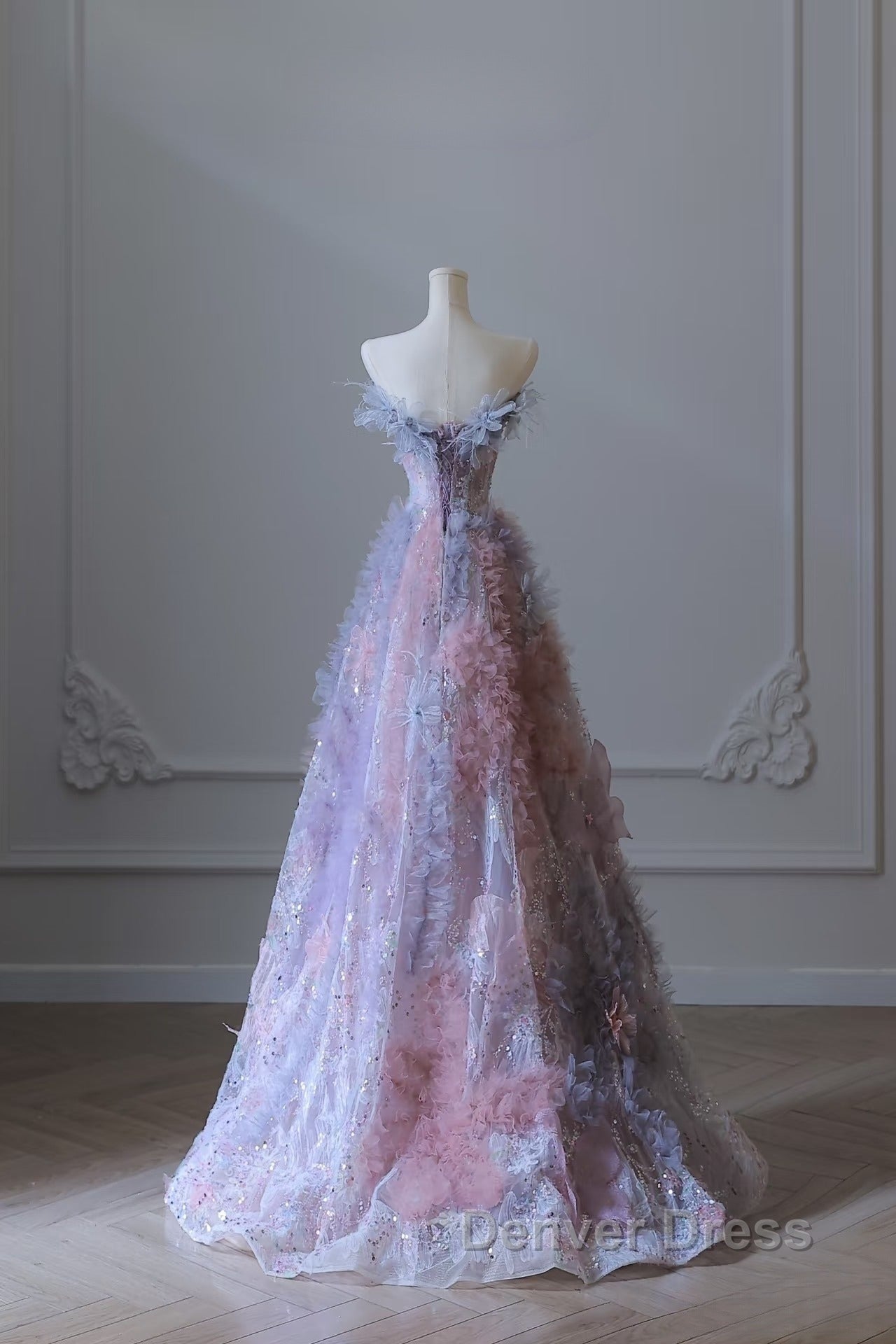 Pretty A Line Sweetheart Tulle Long Prom Dresses Evening Gowns