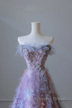 Pretty A Line Sweetheart Tulle Long Prom Dresses Evening Gowns