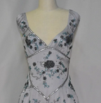 Pretty A Line V Neck Gray Chiffon Prom 8Th Grade Homecoming Dress Summer Middle School Hoco Dresses 18Th Birthday Outfits