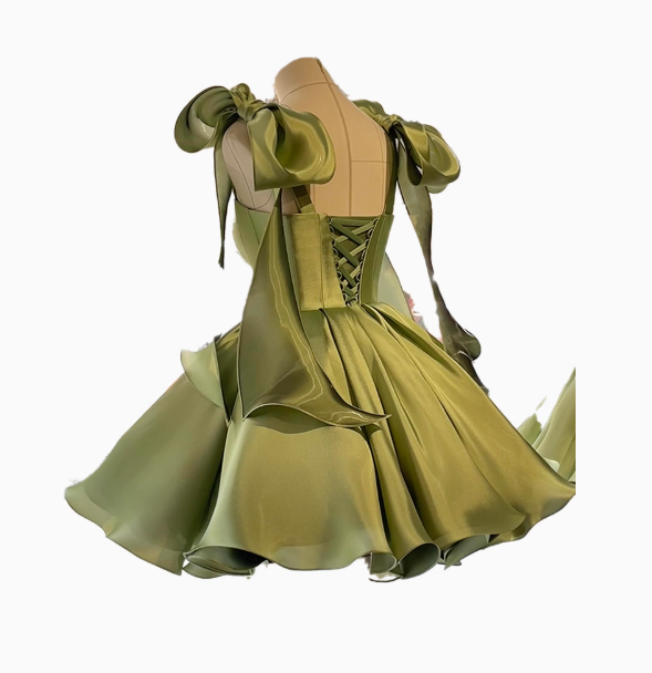 Pretty Ball Gowns Spaghetti Straps Pink Satin Short Mini Prom 8Th Grade Homecoming Dress Summer Middle School Hoco Dresses Birthday Outfits