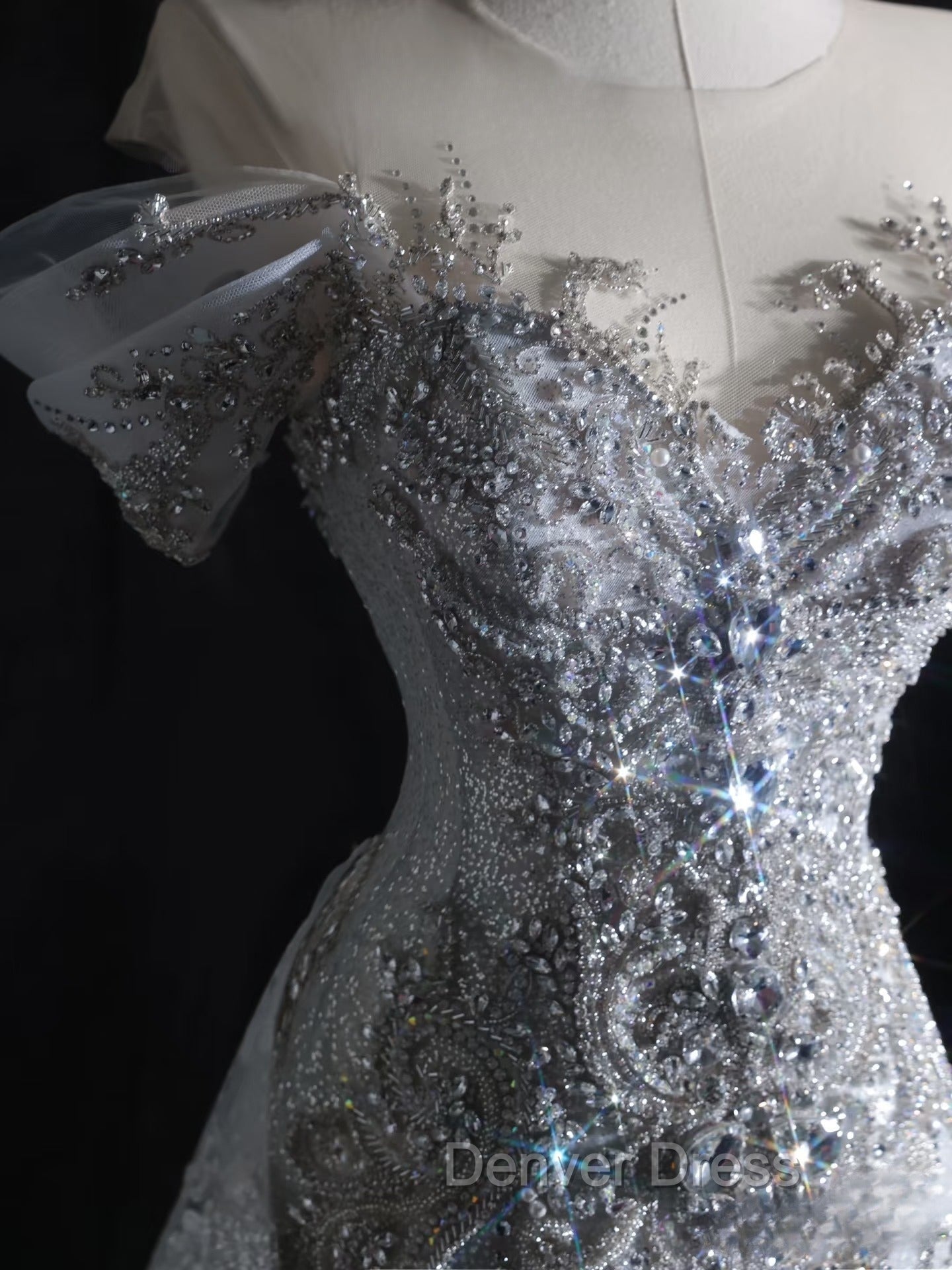 Pretty Mermaid Off The Shoulder Silver Beads Long Prom Dresses Formal Evening Dresses