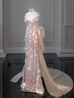 Pretty Mermaid Sweetheart Sequin Long Prom Dress Birthday Outfits