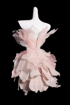 Pretty Pink Organza Sequin Beaded Homecoming Dress Strapless Birthday Prom Dresses