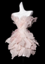 Pretty Pink Organza Sequin Beaded Homecoming Dress Strapless Birthday Prom Dresses