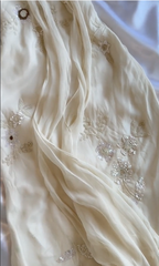 Pretty Sheath Halter Sleeveless Ivory Chiffon Prom Dress Long Prom Dresses