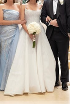 Pretty Wedding Dress Ball Gowns Spaghetti Straps Sequin White Wedding Dresses Bridal Gown