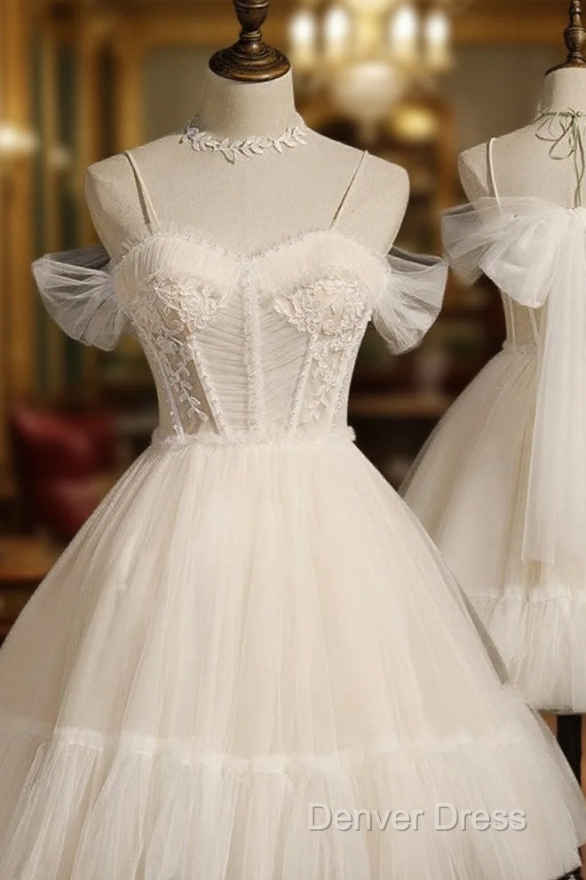 Princess Ivory Hoco Dress Short Homecoming Dresses Main image