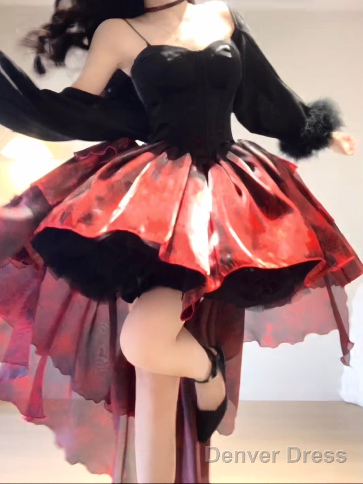 Princess Prom Dress Lolita Dress Christmas Dress Burgundy Birthday Dresses