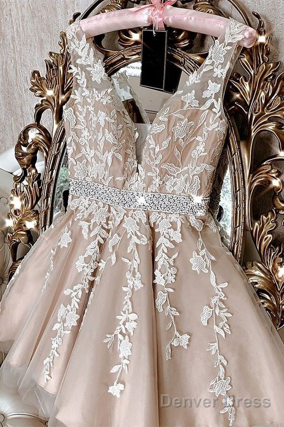 Princess Short A-Line Ivory Homecoming Dress Prom Dresses