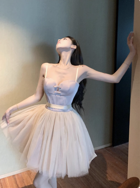 Princess Strap Pink Tulle A-Line 17Th Birthday Homecoming Dresses Main image