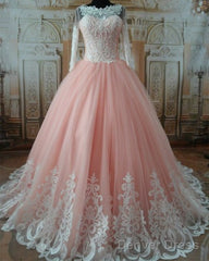 Princess Wedding Dresses Lace Long Sleeves