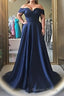 Simple Off The Shoulder Long Ball Gowns Prom Dresses
