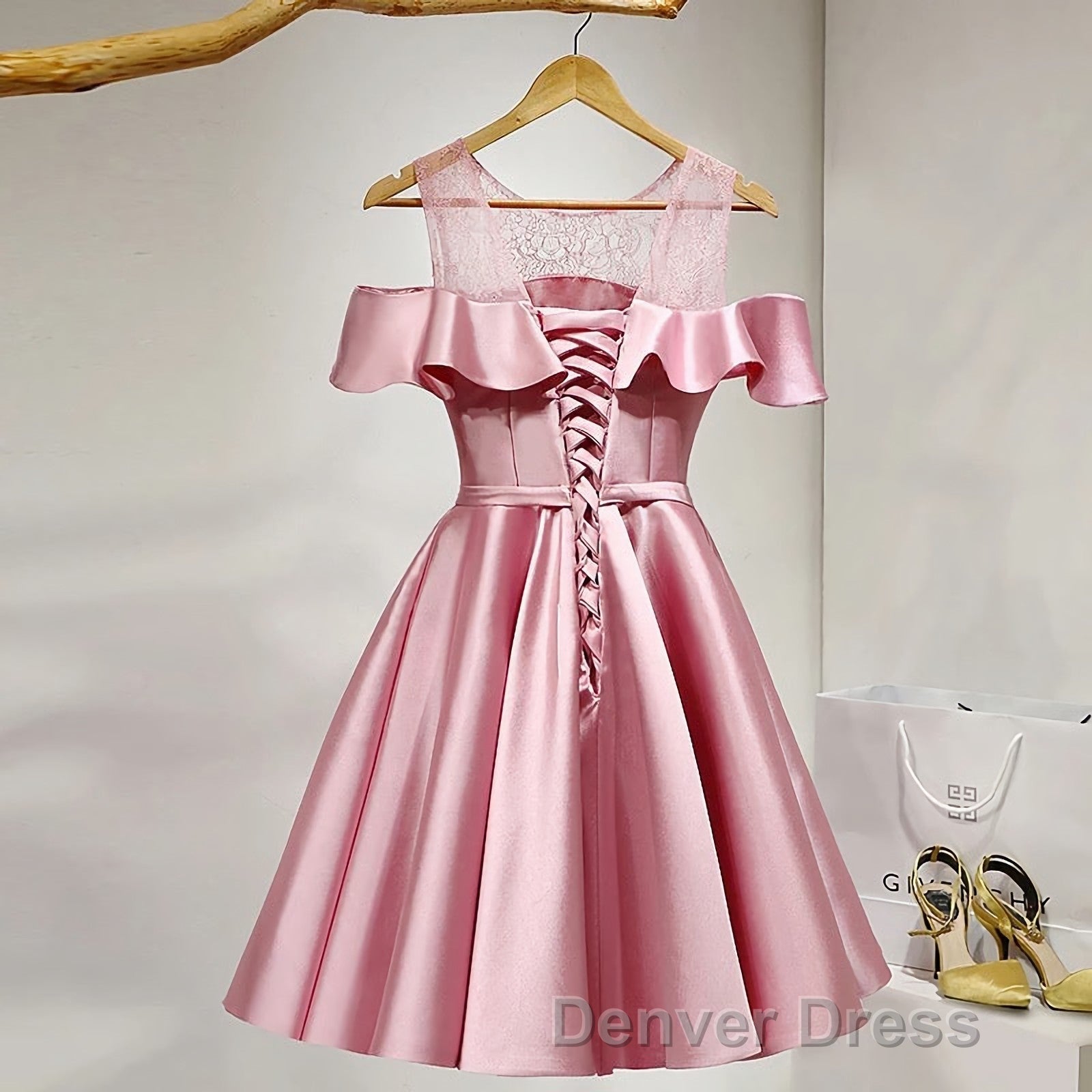Pink Short Girls Cute Short Prom Dresses Secondary image