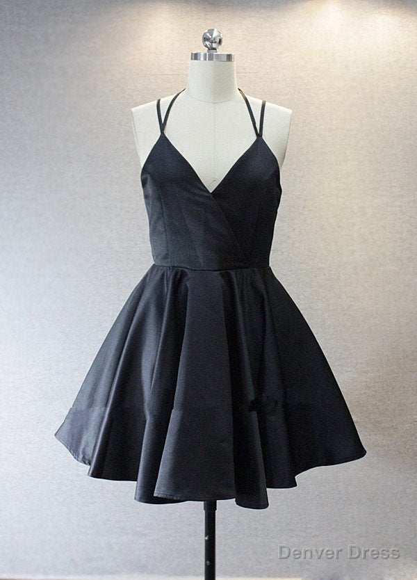 Lovely Short Straps Halter Navy Blue Summer Women in Stock Homecoming Dresses Secondary image