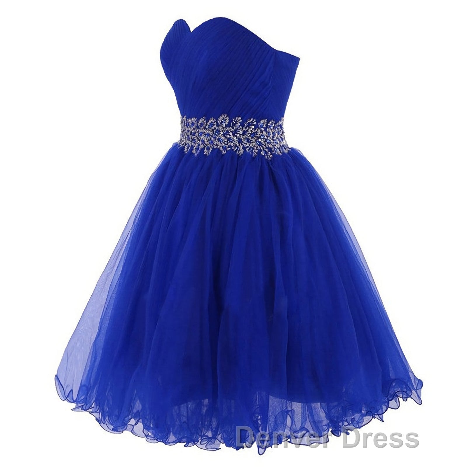 Cheap Homecoing Short Homecoing Sweetheart Royal Blue Homecoing Beading Homecoing Royal Blue Prom Dresses