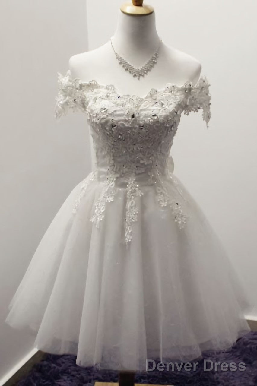 2026 Off Shoulder Lace Lovely Elegant Romantic Prom Dresses Main image