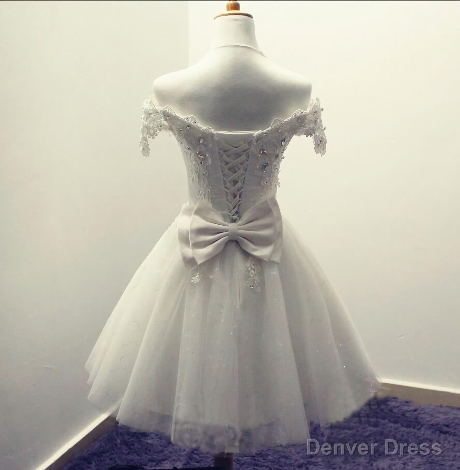 2026 Off Shoulder Lace Lovely Elegant Romantic Prom Dresses Main image