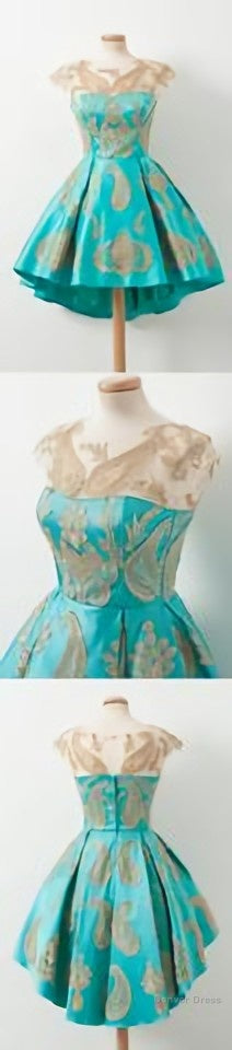 Cap Sleeves Applique Lovely Short Homecoming Dresses Main image