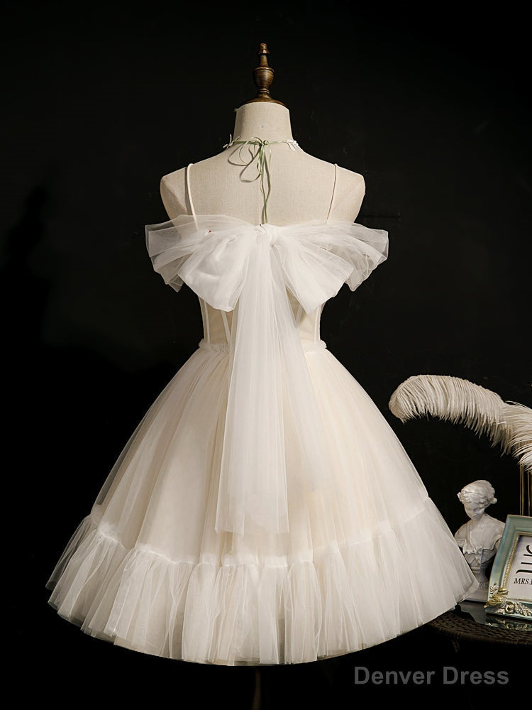 Homecoming Dress, White Homecoming Dress, Sweet 16 Dress, Sexy Homecoming Dress, Cute Cocktail Dresses