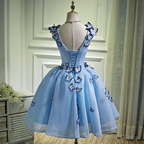 Homecoming Dresses, Blue Homecoming Dresses, Sweet 16 Dress, Sexy Homecoming Dress, Cute Cocktail Dress