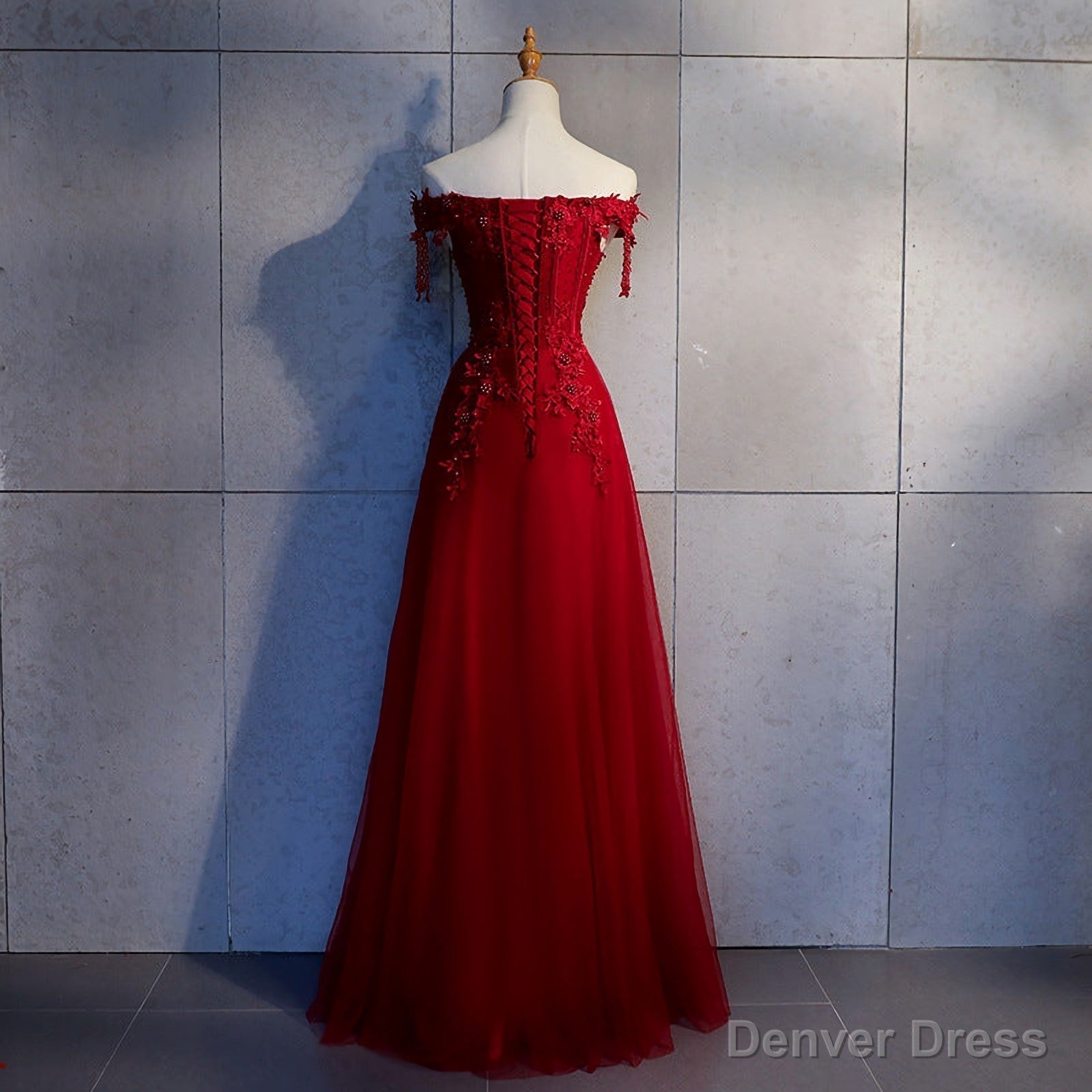 Prom Dresses, Off Shouder Prom Dress, Party Dress, Charming Applique Secondary image