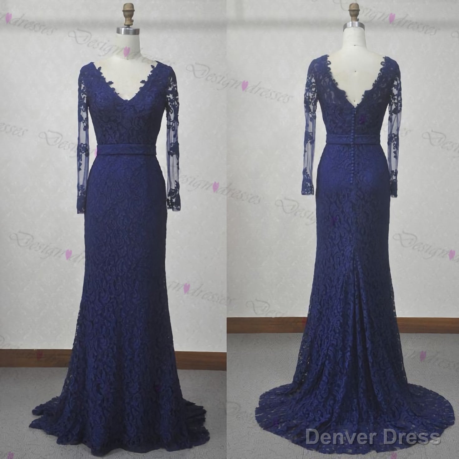 Lace Prom Dress, Long Sleeve Prom Dress, V Neck Prom Dress, Sexy Prom Dresses, Prom Dresses, 2025 Cheap Prom Dresses, Long Prom Dress, Dress For Prom Secondary image