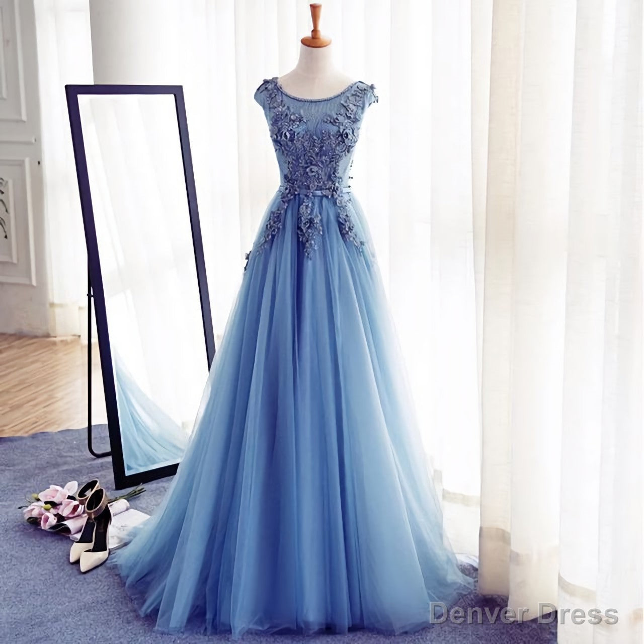 Appliques A Line Prom Dresses, Long Prom Dresses, Cheap Prom Dresses, Evening Dress, Prom Gowns Formal Women Dress, Prom Dress