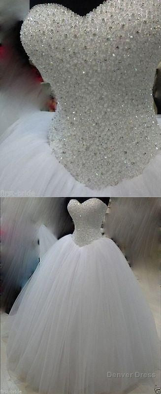 wedding Dress new white ivory beadding wedding Dresses bridal Gowns custom size Main image