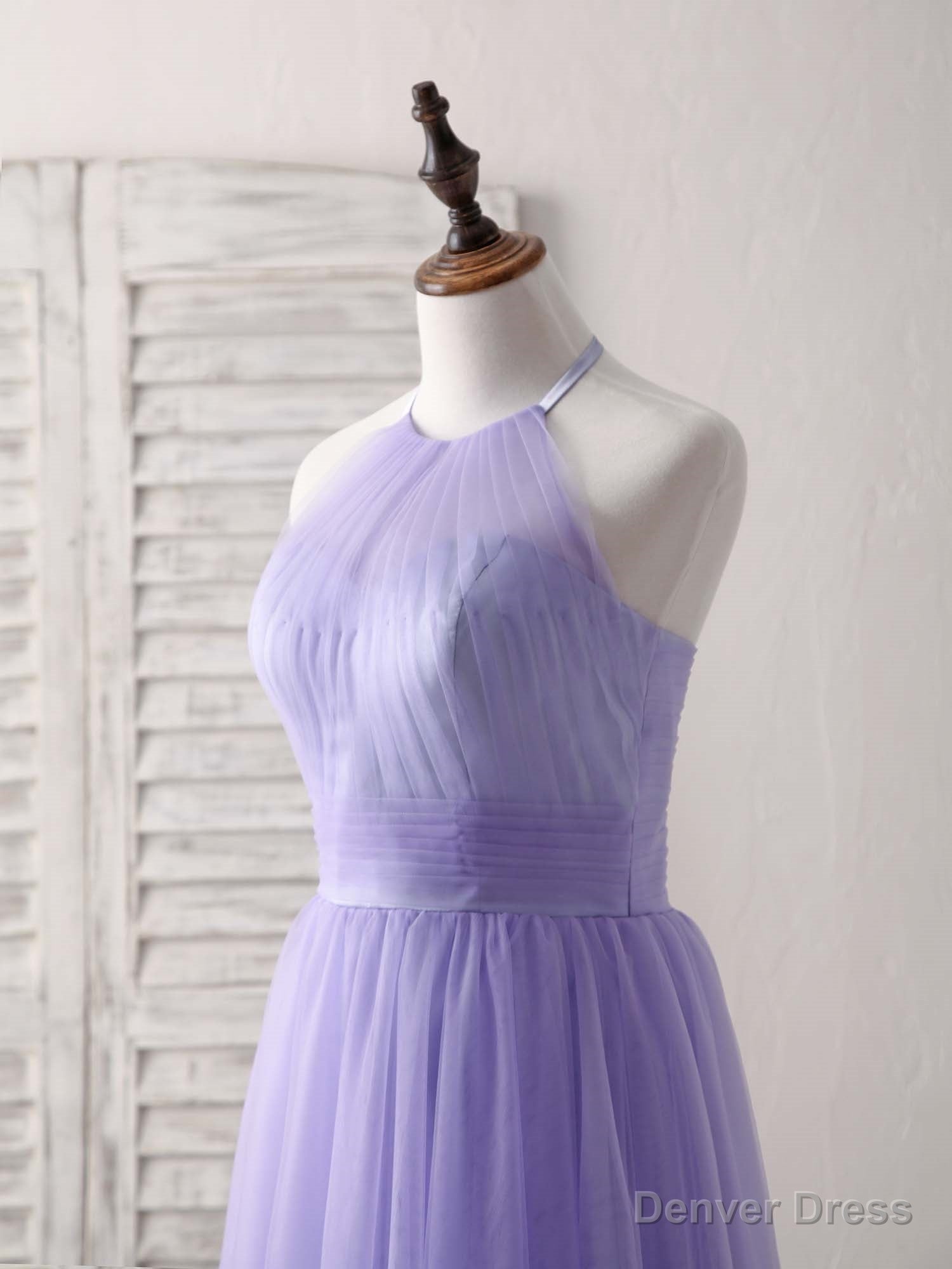 Purple Tulle Short Prom Dress, Simple Purple Homecoming Dresses