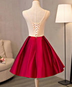 Cute A Line Lace Short Prom Dress Homecoming Dresses