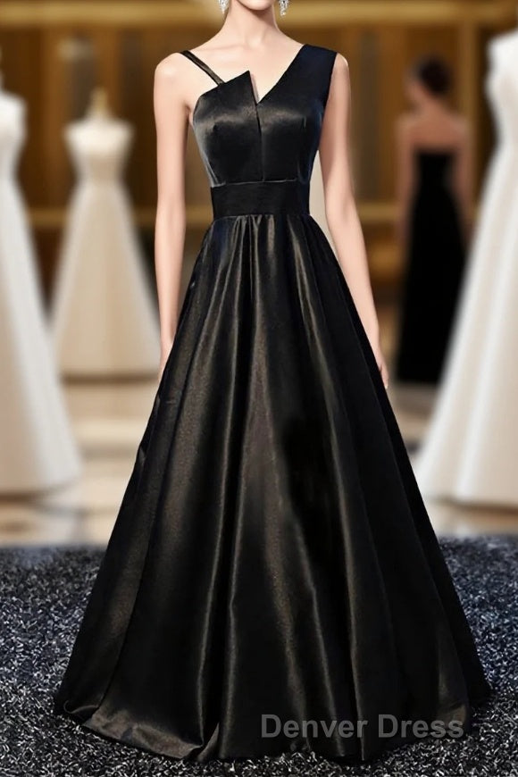 Stylish Satin Long Prom Gown Formal Dresses