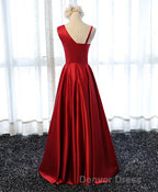 Stylish Satin Long Prom Gown Formal Dresses