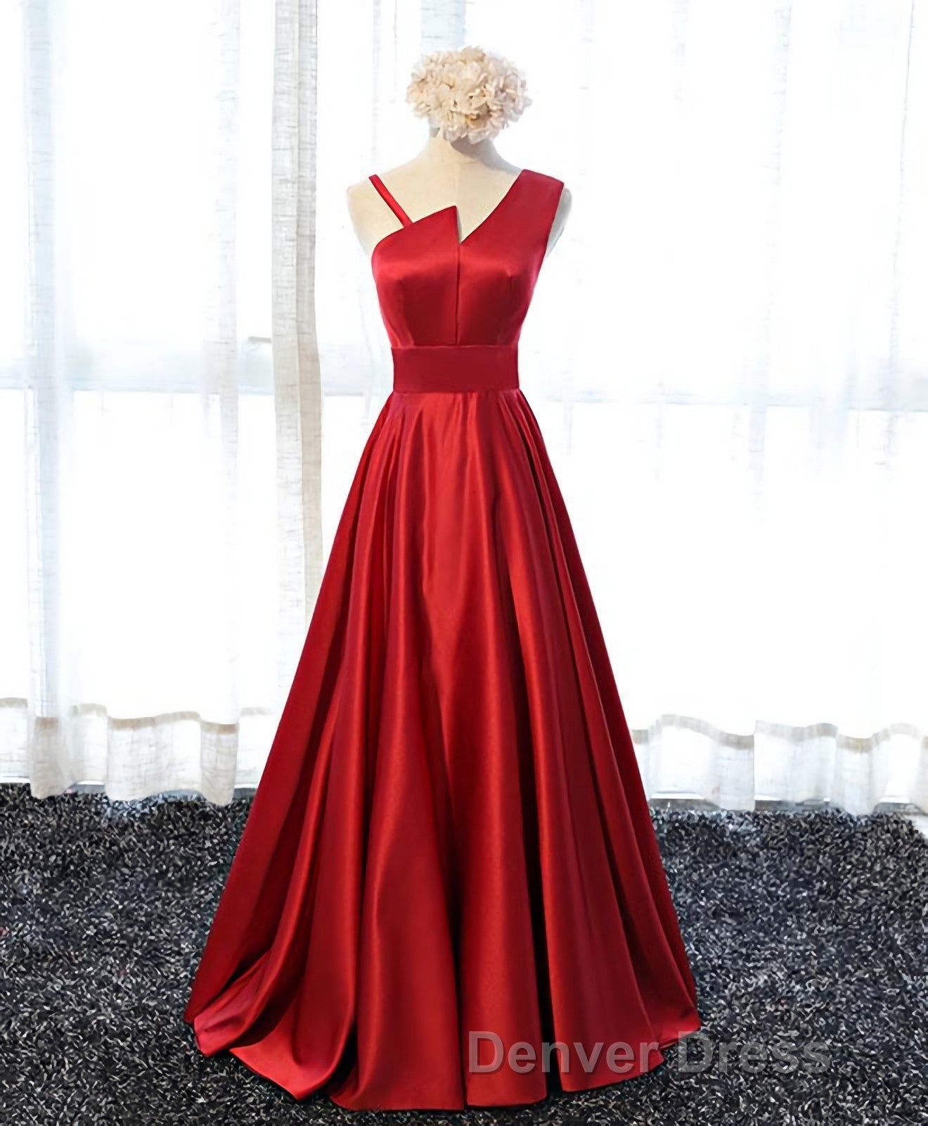 Stylish Satin Long Prom Gown Formal Dresses