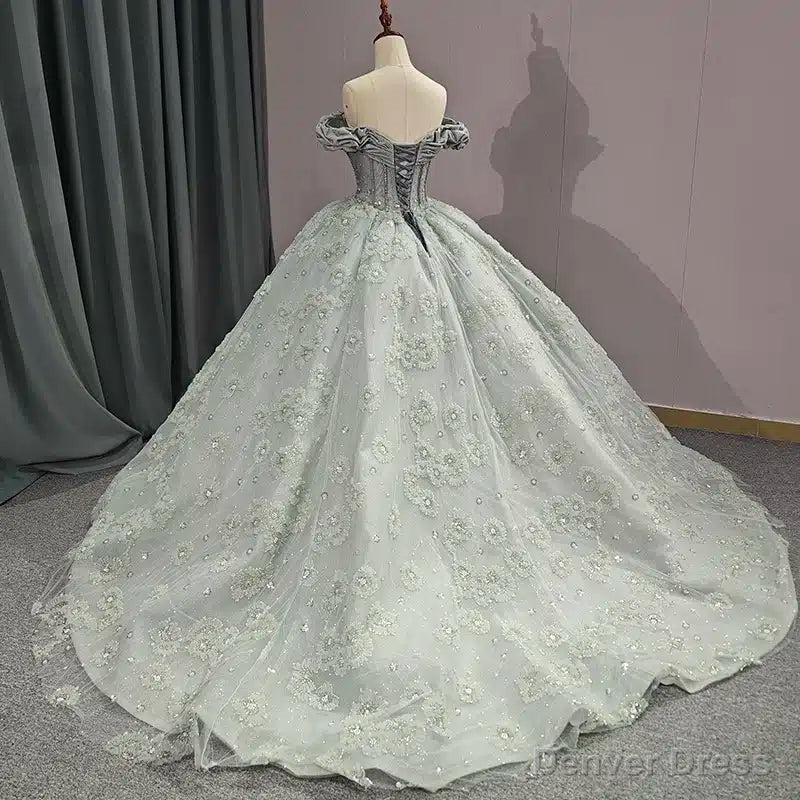 Quinceanera Dress Elegant Grey Quinceanera Dresses Sweetheart Sleeveless Ball Gown Party Dresses