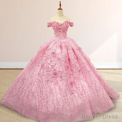 Quinceanera Dress Luxury Ball Gown Appliques Off the Shoulder Sweet Dresses Beading