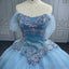 Quinceanera Dress Princess Cap sleeve Ball Gown Sequins Square Collar Evening Party Dresses