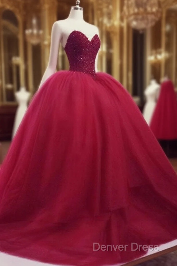 Red Ball Gown Red Wedding Dresses Prom Dresses Main image