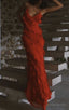 Red prom Dress Long Prom Dresses