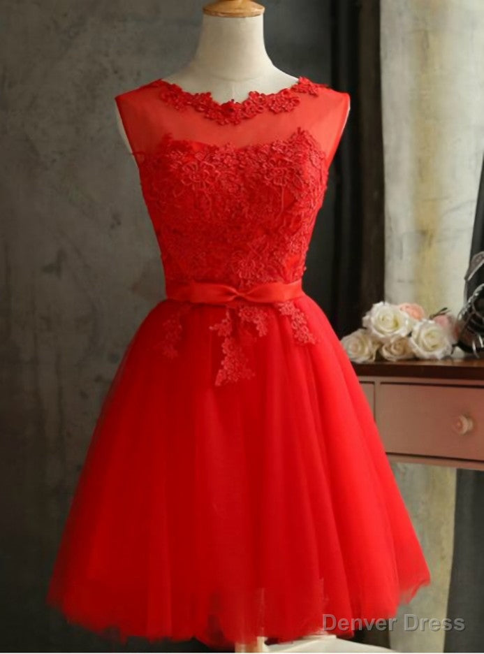 Red Short Bridesmaid Dresses Main image