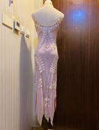 Retro Light Purple Irregular Strap Chiffon Prom Dresses Evening Dresses