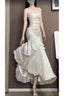 Retro Mermaid Spaghetti Straps Ankle Length Prom Dresses Birthday Outfits With Ruffles