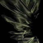 Retro Mermaid Spaghetti Straps Satin Green Long Evening Dresses Prom Dresses