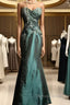 Retro Mermaid Sweetheart Taffeta Long Evening Dresses Prom Dresses