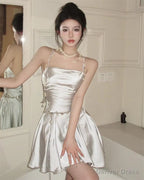 Retro Mini Dress for Women Sleeveless Sexy Prom Dress Homecoming Dresses