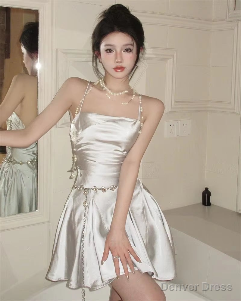 Retro Mini Dress for Women Sleeveless Sexy Prom Dress Homecoming Dresses