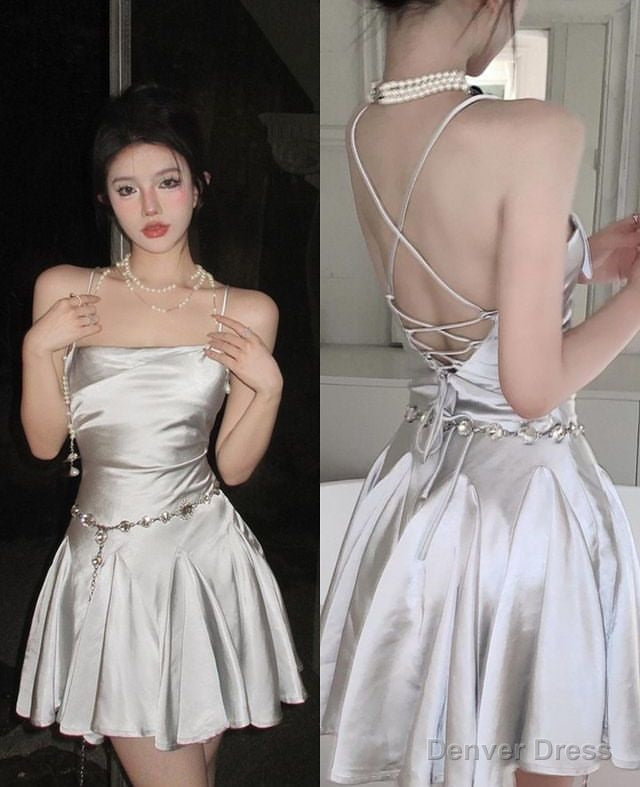 Retro Mini Dress for Women Sleeveless Sexy Prom Dress Homecoming Dresses