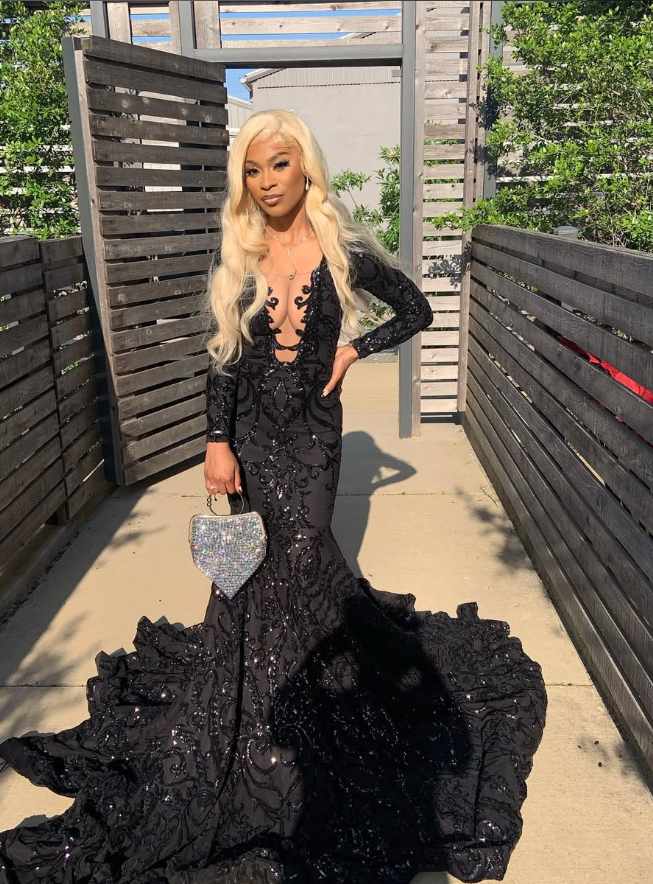 Princess Black Girl Long Prom Dress Mermaid Dresses Secondary image