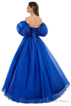 Black Tulle Sequins Sweetheart Prom Dresses Spaghetti Straps Evening Quinceanera Dresses